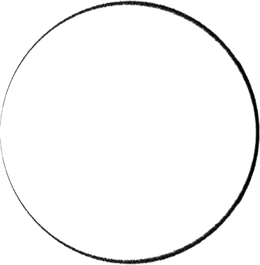 Black circle frame.